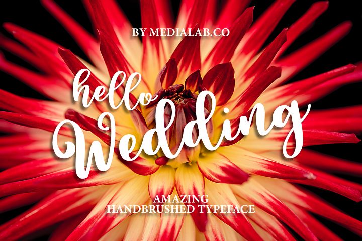 Hello Wedding - Free Font of The Week