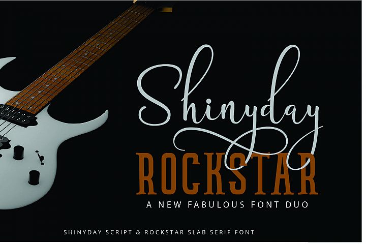 Shinyday & ROCKSTAR font duo - Free Font of The Week