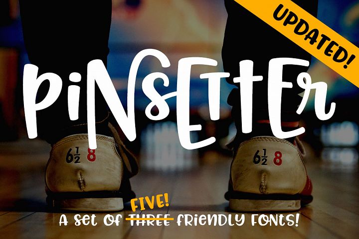 Pinsetter - three fun fonts!
