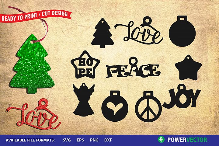 Christmas Ornaments SVG Cut Files (350024) | SVGs | Design Bundles