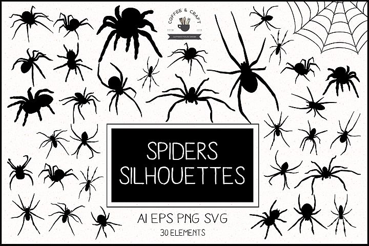 Spiders silhouettes