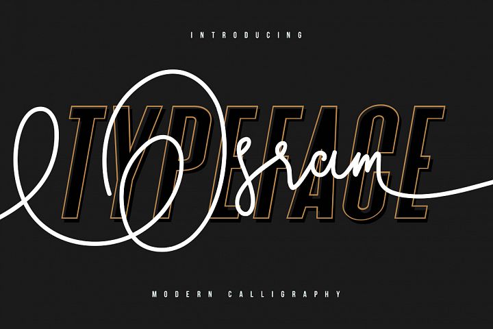 Osram Typeface (139349) | Script | Font Bundles