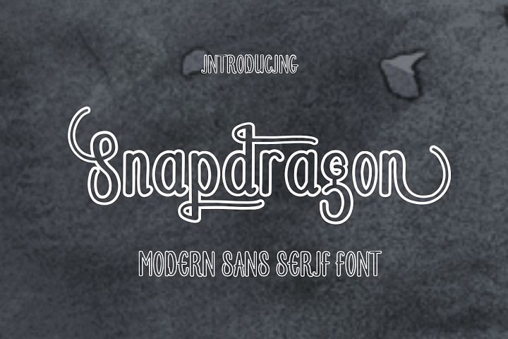 Snapdragon - Free Font of The Week
