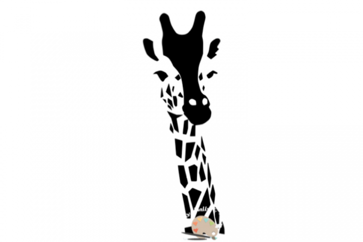 Download Giraffe head silhouette svg, Giraffe nursery, Zoo animals