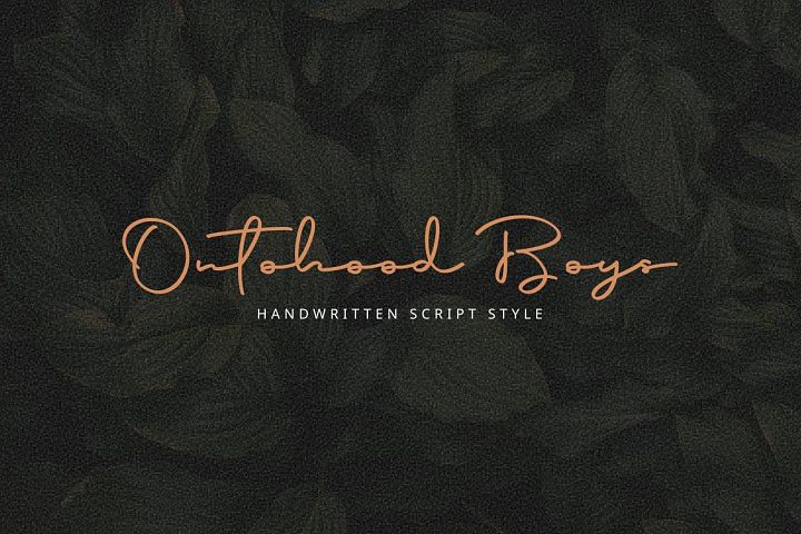 Script Font - Ontoohood Boys