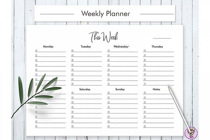 weekly planner printable 534686 printables design bundles
