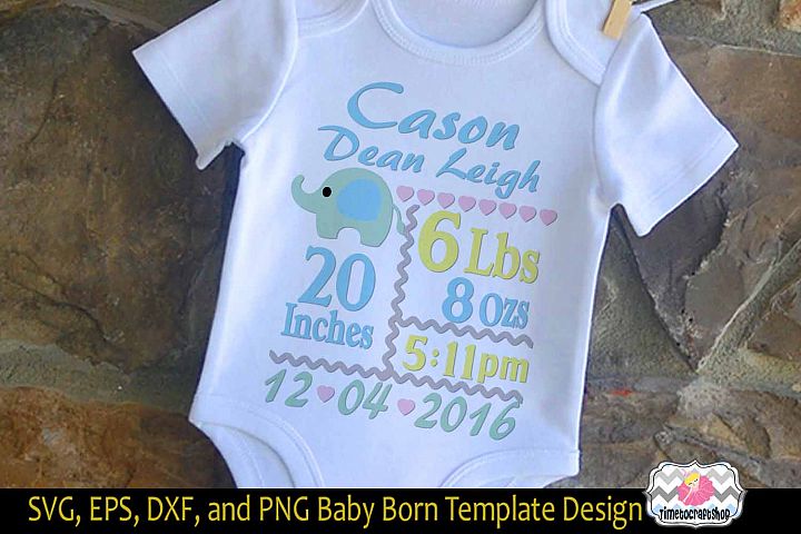 commercial baby born announcement products design bundles