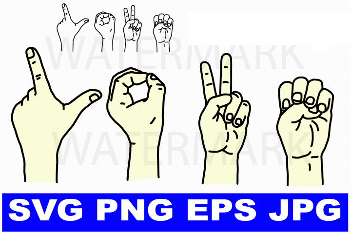 Download I love you in Sign Language - svg png eps jpg (137280 ...