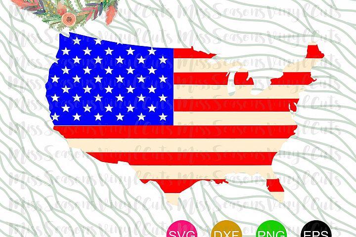 USA Outline SVG Png Dxf EPS (100798) | Cut Files | Design Bundles