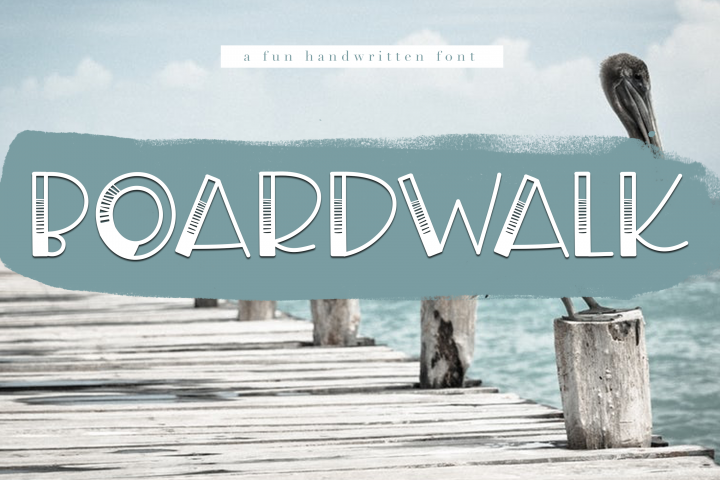 Boardwalk - A Fun Handwritten Font - Free Font of The Week