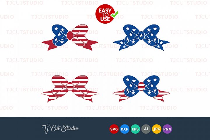 Download Bow svg svg, 4th of july bow svg, 4th of July svg, Files ...
