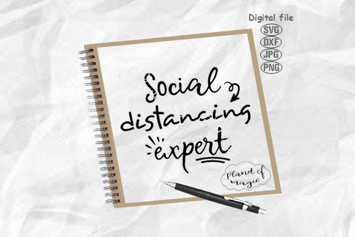 Download Social Distancing Expert Svg, Anti Social Svg