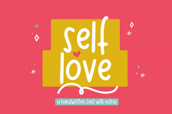 Self Love - A Fun Font with Doodles!