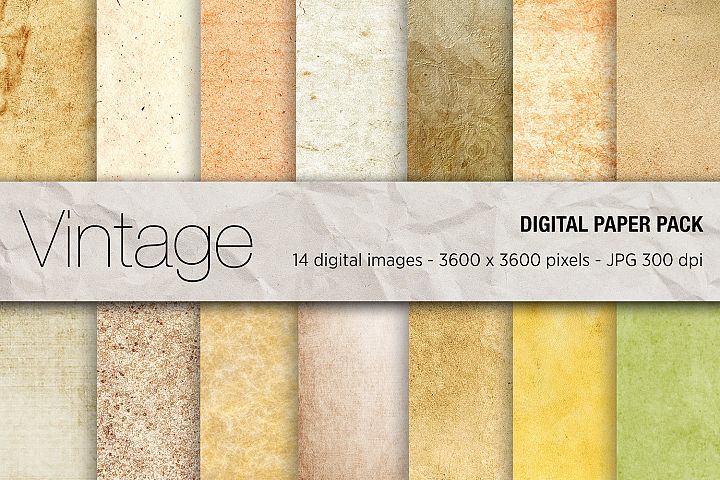 Vintage Digital Papers, Vintage Background, Vintage Texture