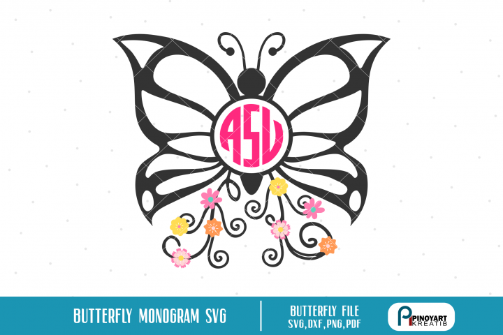 Free Free 150 Monogram Split Butterfly Svg SVG PNG EPS DXF File