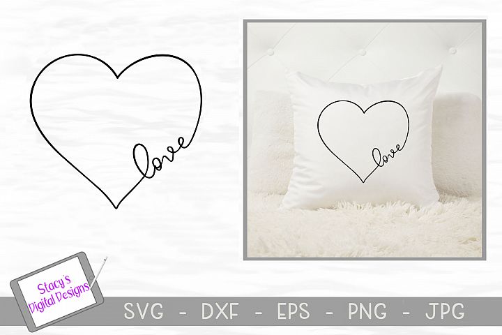 Download Free Svgs Download Love Svg In A Heart Valentine Svg Handlettered Free Design Resources