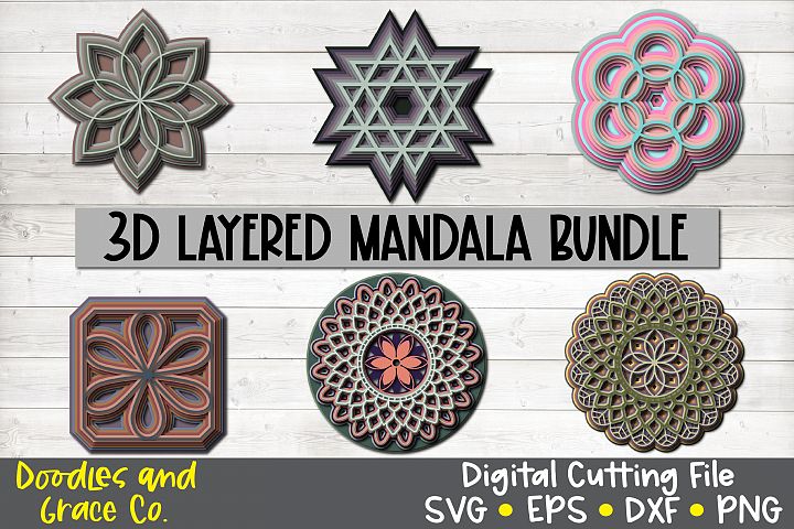 Download How To Create A Layered Mandala Svg - Layered SVG Cut File