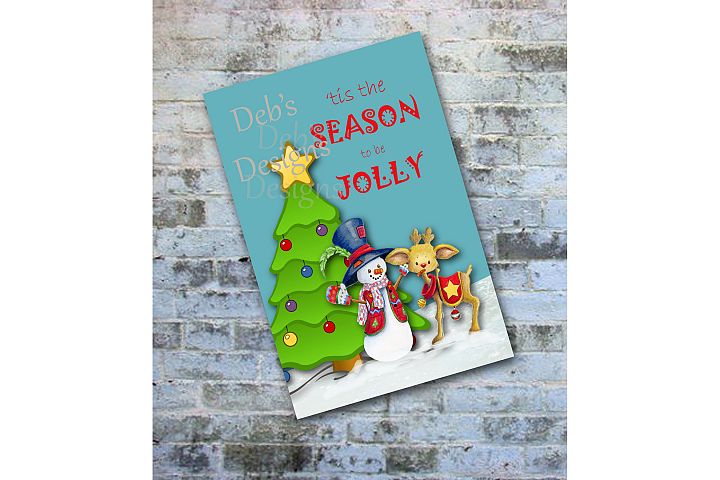 Digital Snowman Christmas Card, Printable Digital Christmas Card, Photo Christmas Card, Personalized Christmas Card, Happy Holidays Card Jennings Crafters Card Making