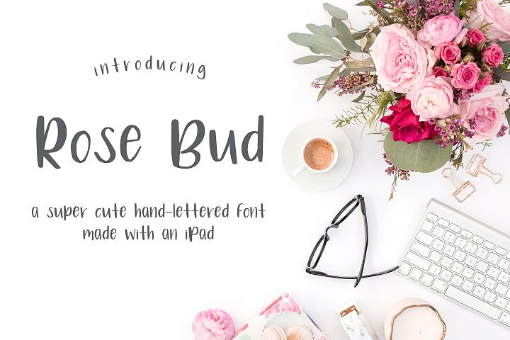 Rose Bud Hand-Lettered Fun Font