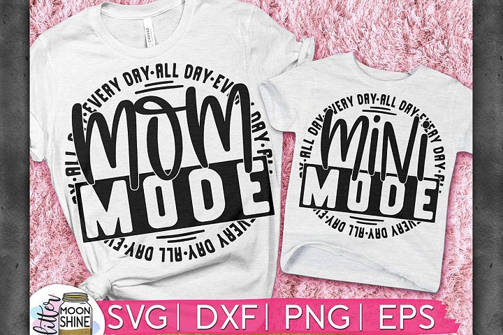 Download Mom and Mini Mode Set of 2 SVG DXF PNG EPS
