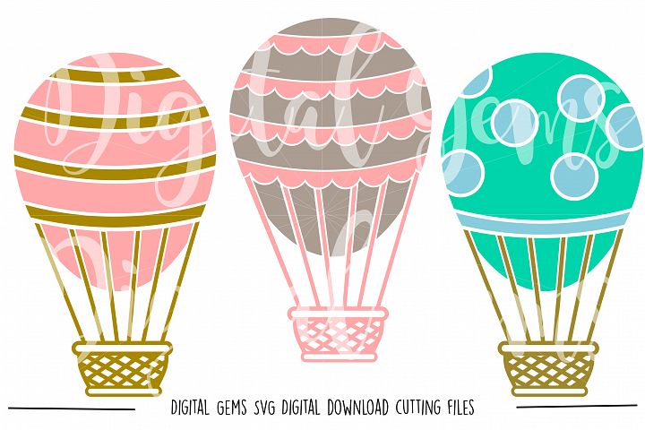 Download Hot Air Balloon SVG / PNG / EPS / DXF Files