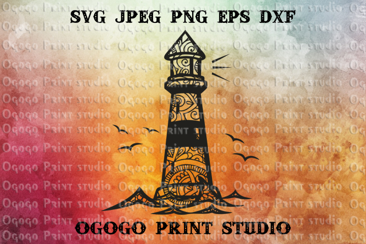Download Lighthouse SVG, Zentangle SVG, Sea Mandala svg, Ocean svg