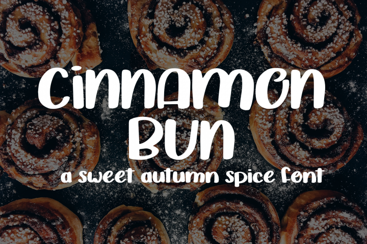 Cinnamon Bun - A sweet, handwritten font