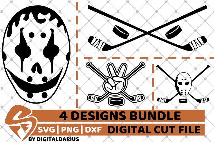 Download 4x Hockey Mask Designs Bundle svg, Ice Hockey svg, Ice Rink