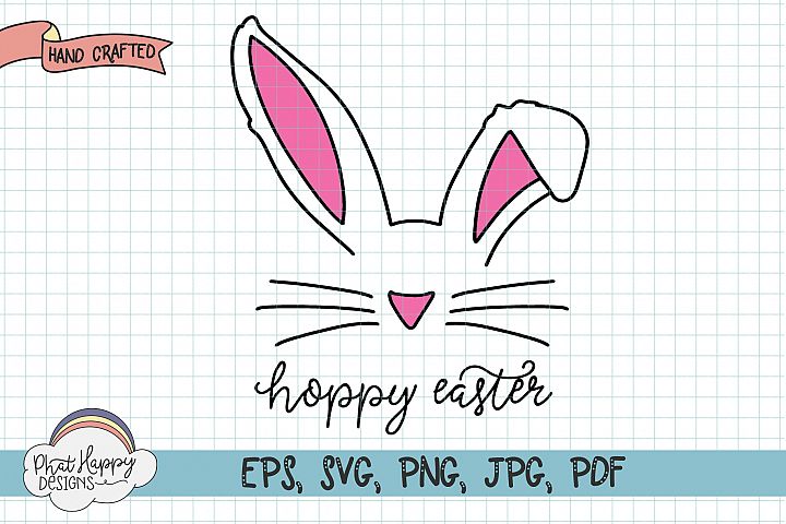 Download Hoppy Easter - Hand Lettered Easter SVG