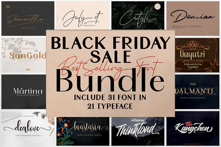 Black Friday - Font Bundle Collections