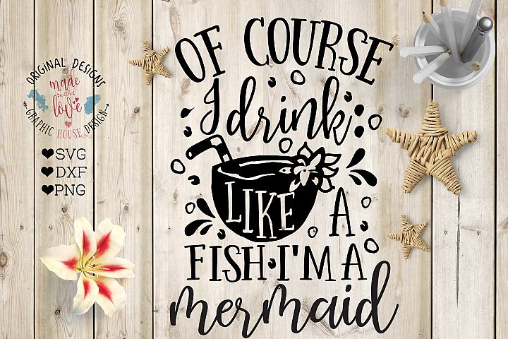 Download Drinking SVG - Mermaid Cut File