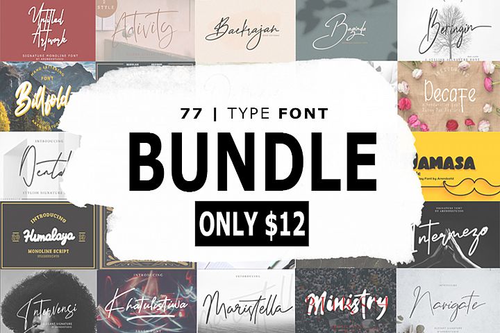 The Massive Bundle Of 46 Beautiful Fonts