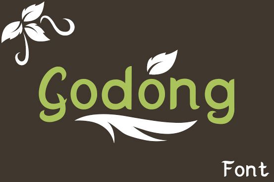 Godong - Free Font of The Week