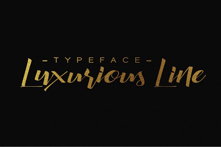 Luxurious Line Typeface - Free Font of The Week