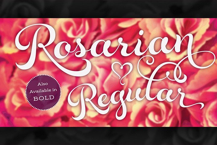 Rosarian font free Rosarian font free