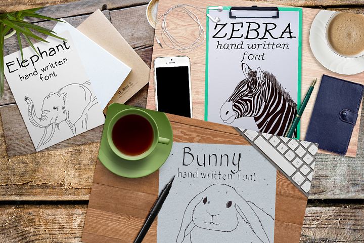 Font No.7, No.8 and No.9