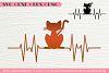 Cat Hearbeat Ekg Svg Dxf Png Eps Cutting File Svgs