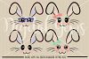 Bunny faces SVG / PNG / EPS / DXF Files (50302) | SVGs | Design Bundles