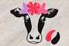 Cow Head whit Flowers Bandana, cowboy western Farm Milk 806S (89531 ...