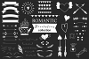 Hand drawn Romantic design kit