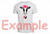 Cow Head whit Flowers Bandana, cowboy western Farm Milk 806S (89531 ...