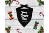 Download Christmas Black Dog Bandana Mock Up, Pet Scarf Flat Lay