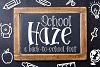 Free School Haze A Back To School Script Fonts