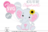 Download Pink and grey baby elephant with sunflower, svg, png ...
