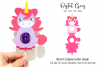 Unicorn lollipop holder design SVG / DXF / EPS files