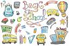 Back to School Set Clipart & Vector