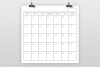Blank Calendar Page Template Set