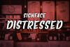 Free Signface Distressed Script Fonts