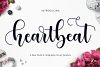 heart beat text font