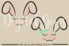 Bunny faces SVG / PNG / EPS / DXF Files